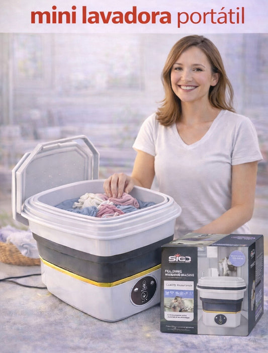 MINI LAVADORA PLEGLABLE PORTATIL