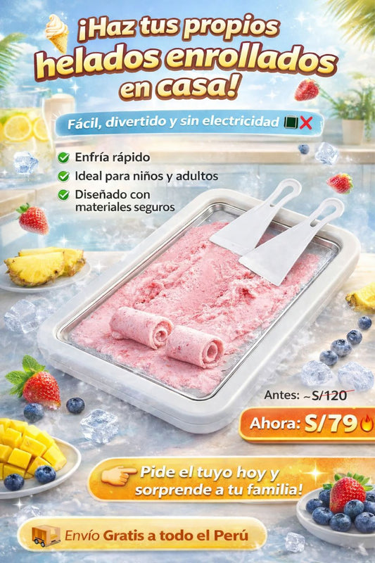 BANDEJA PARA HACER HELADO ENROLLADO